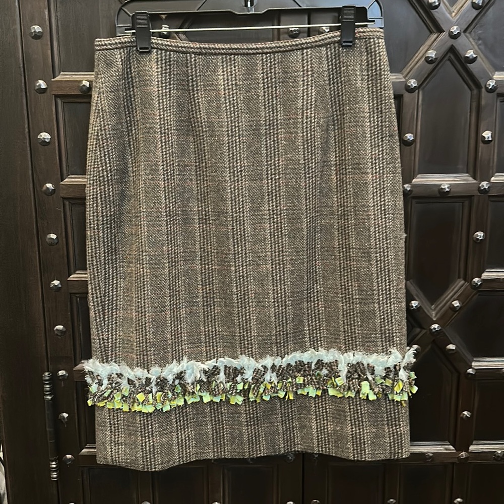 Multicolor wool skirt